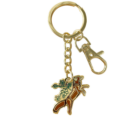 Fox (Wagoosh) Enamel Art Keychain - Storm Angeconeb