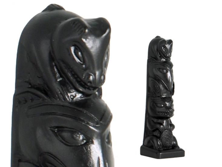 Black Stone Totem - Bear 4.5 inches Height