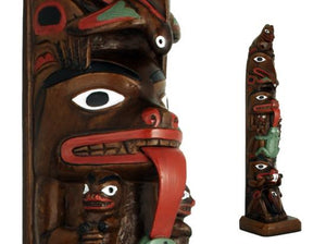 Totem Hand painted Chapman pole 19"
