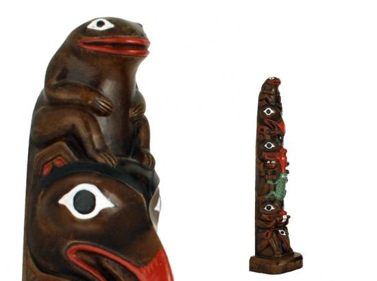 Totem Handpainted Chapman Pole - 12 1/2 inches
