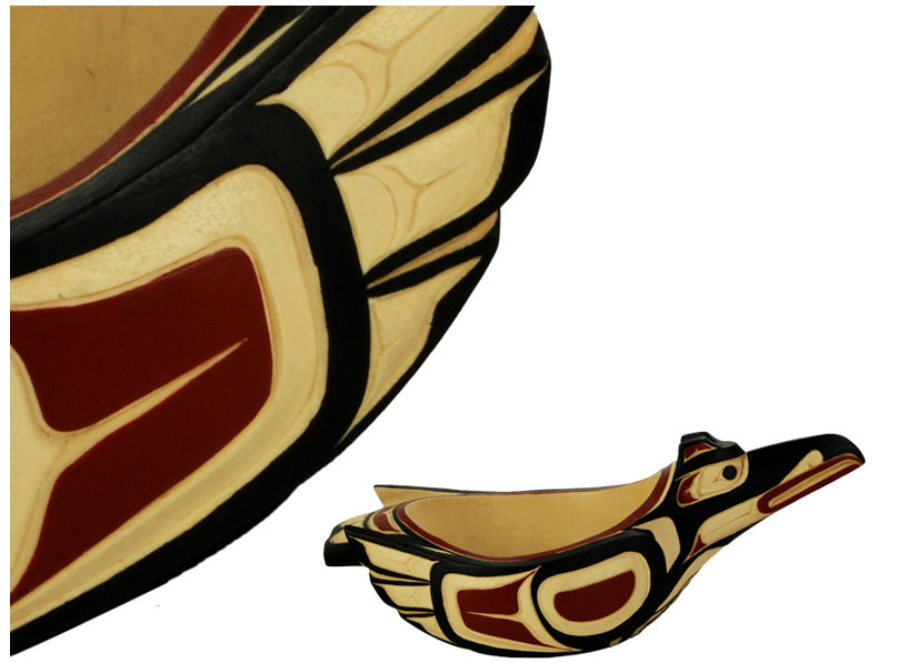 Potlatch Bowl - Raven 12"