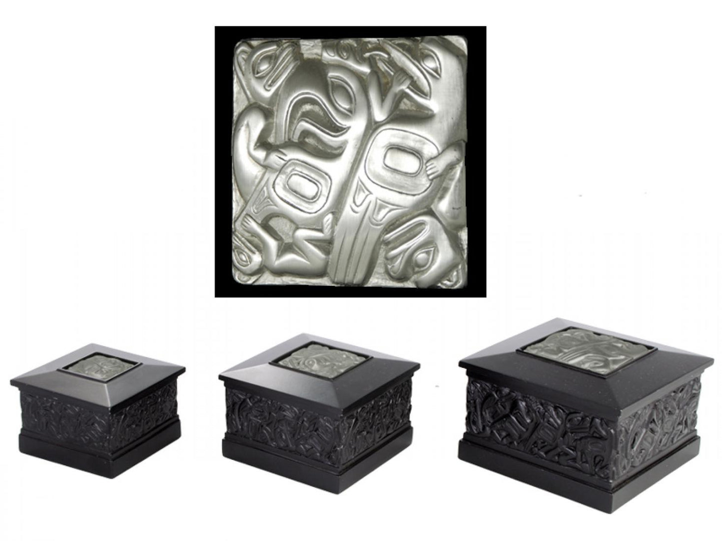 Native Box-with Pewter, Square