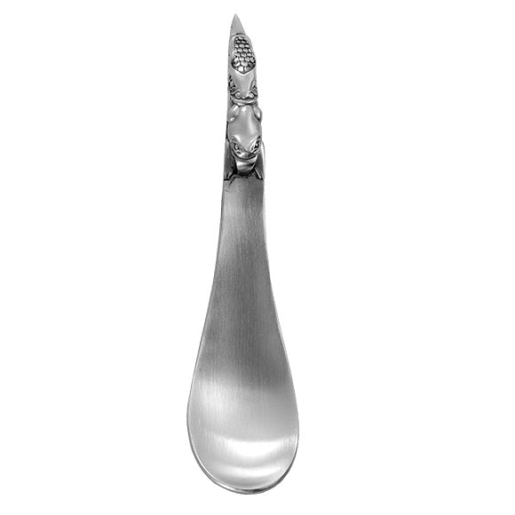 Large Horn Pewter Spoon