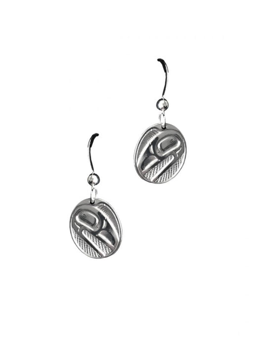 Oval Earrings "Raven Sunlight"