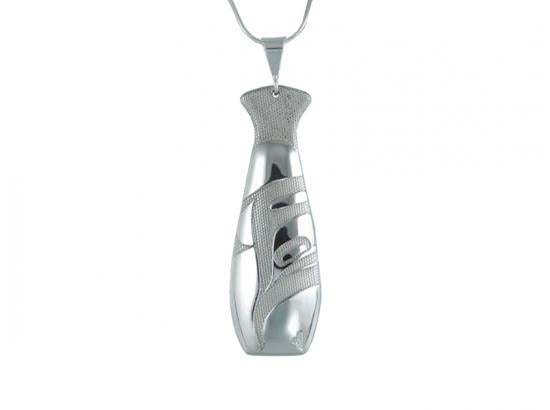 Native Silver Art Necklace - Evolution