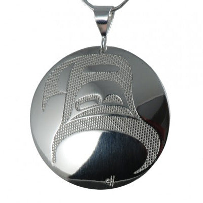 Native Artist Silver Pendant Necklace - The Eagle (Air)