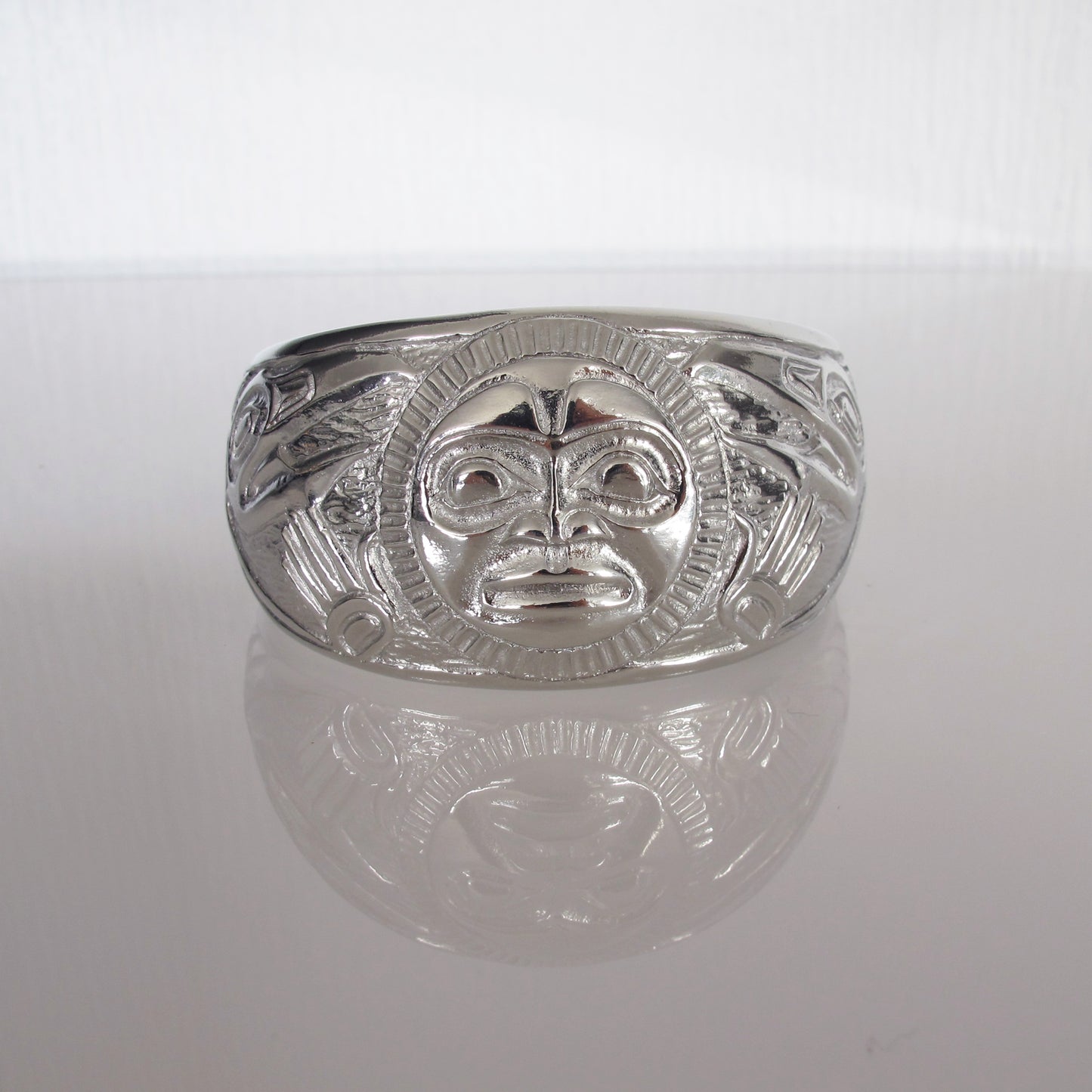 Raven and Sun Silver Bracelet by Bill Helin