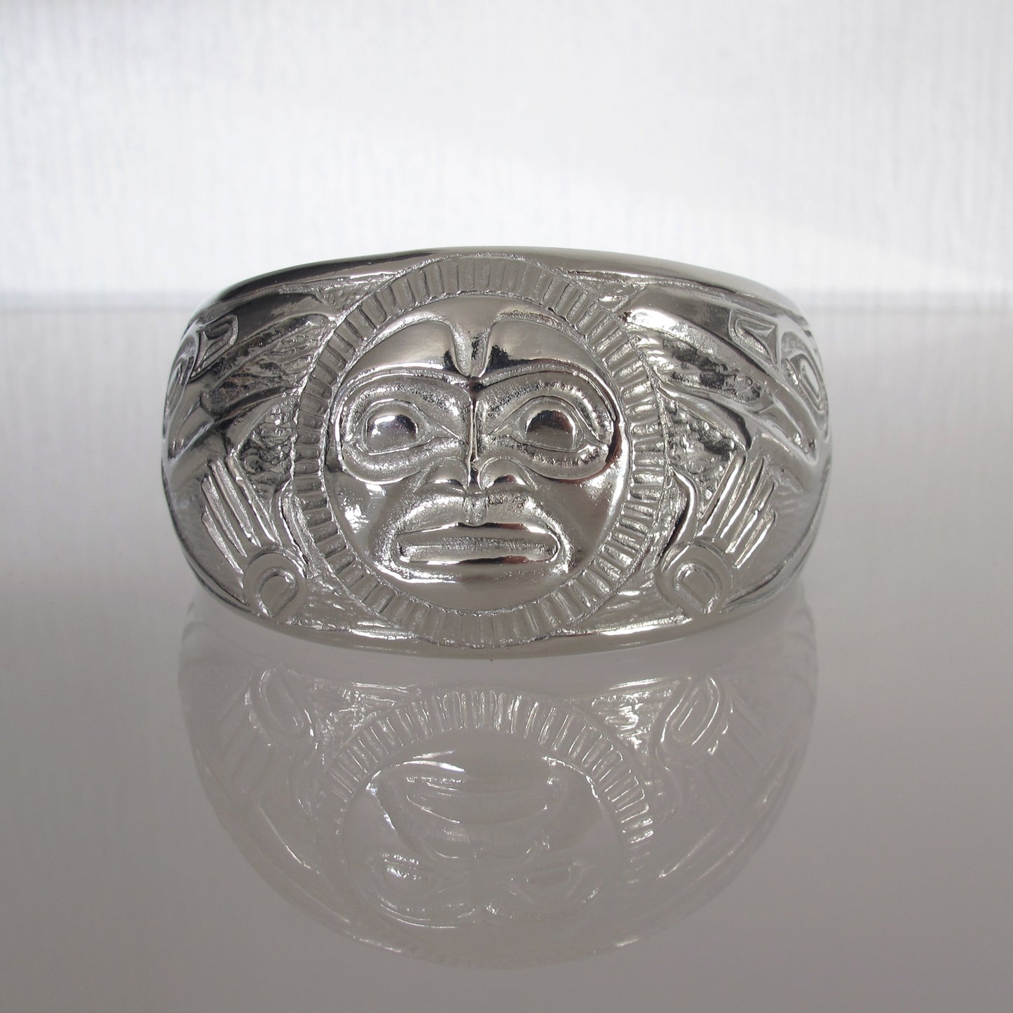Raven and Sun Silver Bracelet by Bill Helin