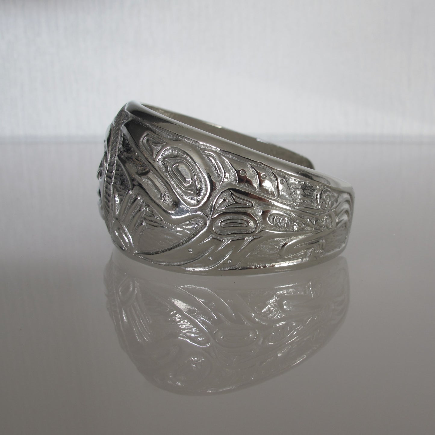 Raven and Sun Silver Bracelet by Bill Helin