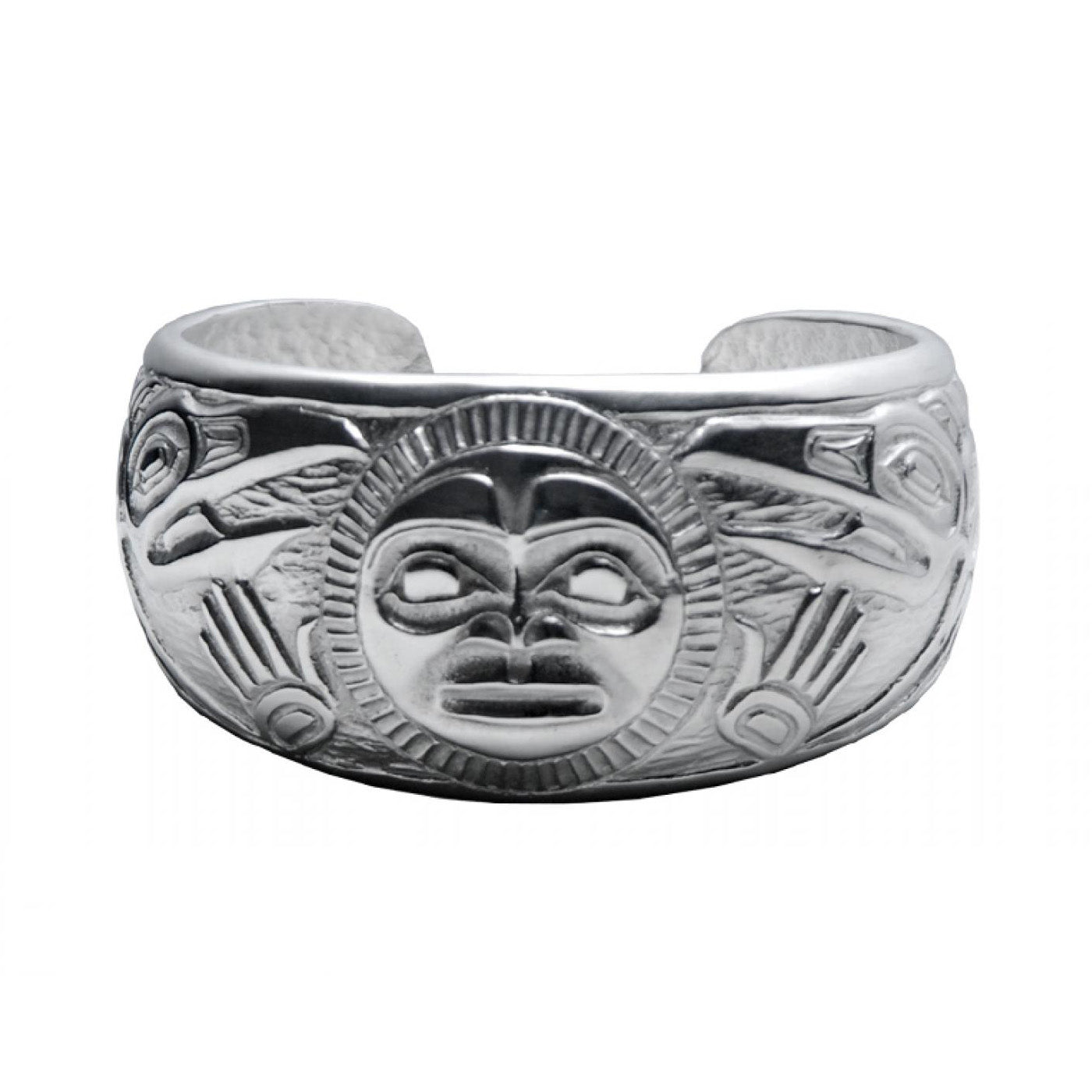 Raven and Sun Silver Bracelet by Bill Helin