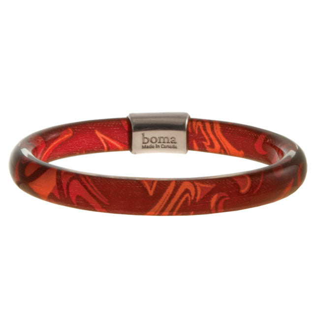 Corrine Hunt Silk Inspiration Bangle. Red