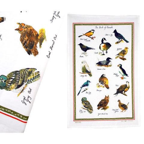 Birds of Canada Tea Towel