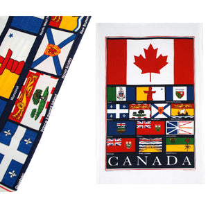 Flags of Canada Tea Towels