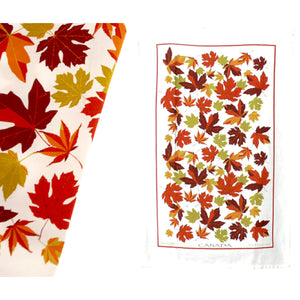 Autumn Maple Leaves Tea Towel
