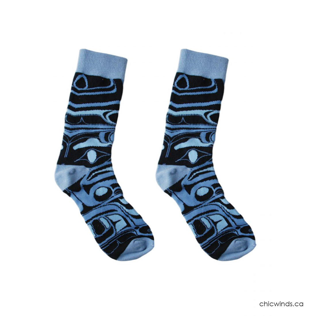 Cotton Socks Frog Box by Bill Helin (Blue/Black)
