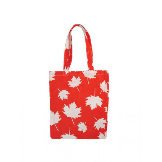 Maple Leaves Cotton Shopping Bag
