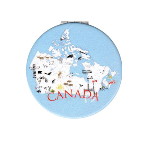 Canada Map Compact Mirror