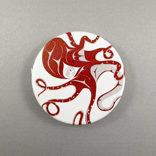 Andrew Williams Octopus Compact Mirror (Red)