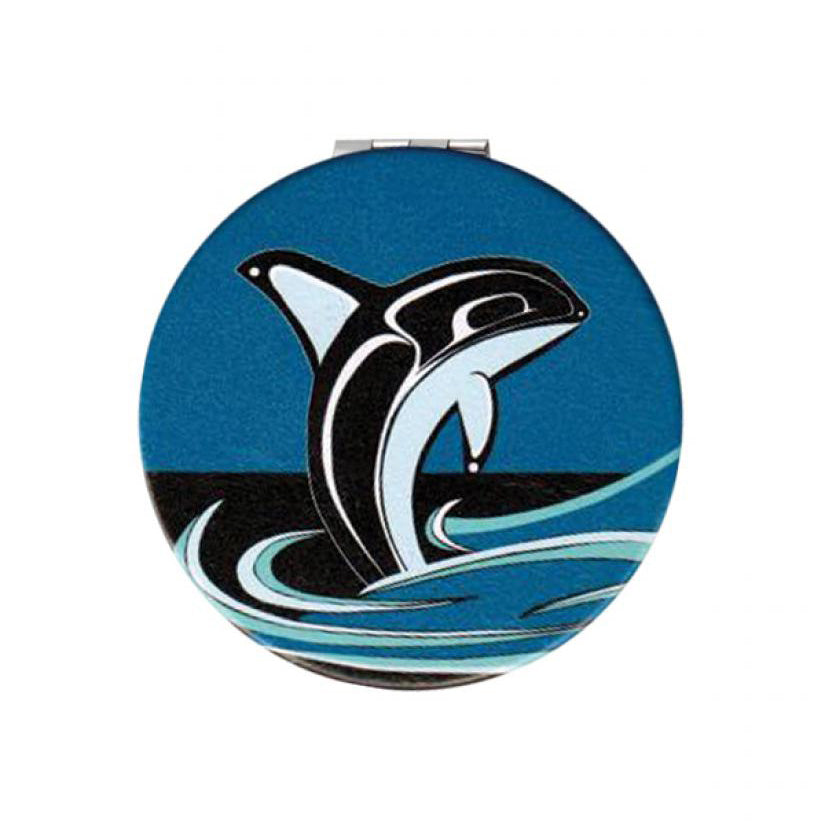 Connie Dickens Killer Whale Compact Mirror