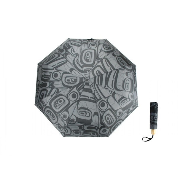 Umbrella with Raven design by Kelly Robinson