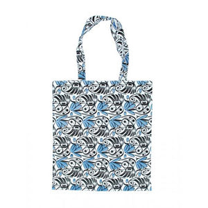 Allover Hummingbird Cotton Shopping Tote by Bill Helin