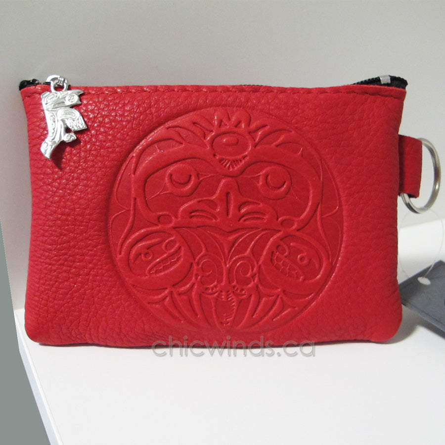 Embossed Deerskin Coin Purse Bill Helin Eagle