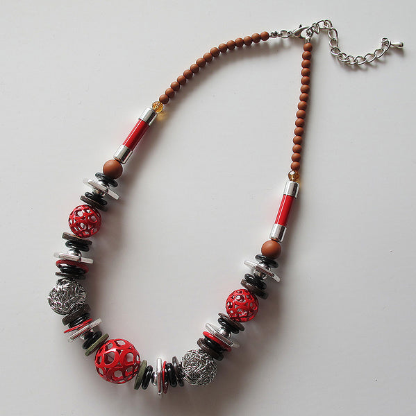 Statement Necklace Red