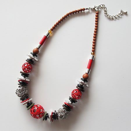 Statement Necklace Red