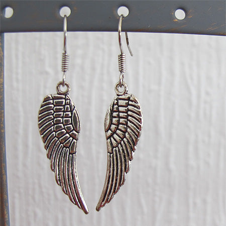 Angel Wings Drop Earrings