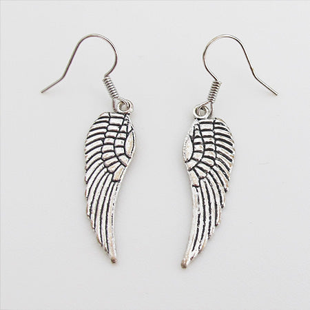 Angel Wings Drop Earrings