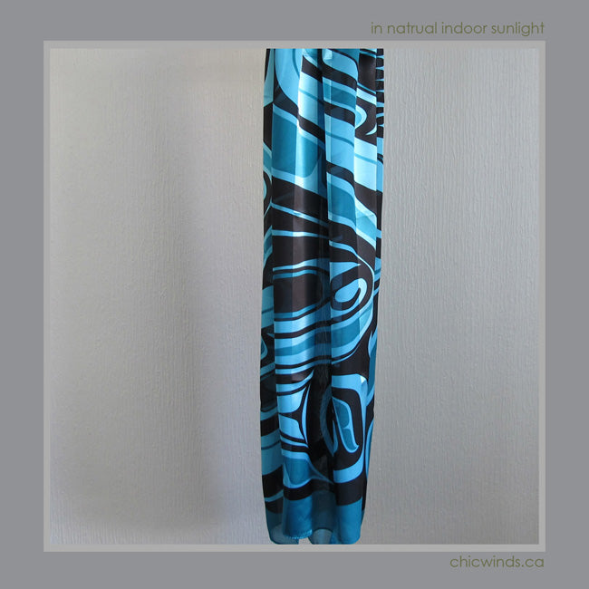 Native Art Scarf  "Wolf"
