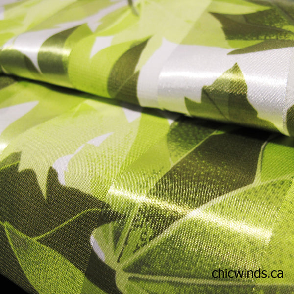 Maple leaf scarf ( Green )