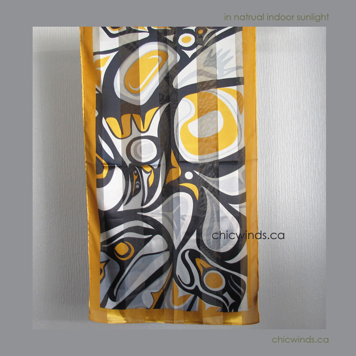 Bill Helin Raven Scarf (Gold)