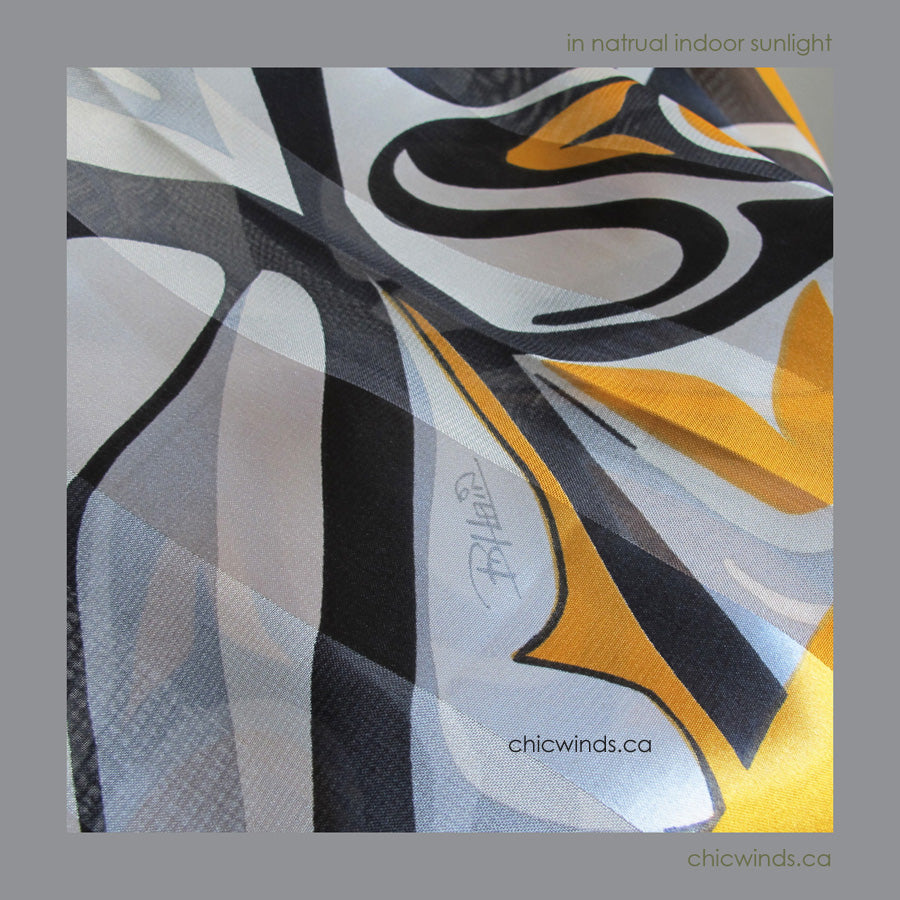 Bill Helin Raven Scarf (Gold)