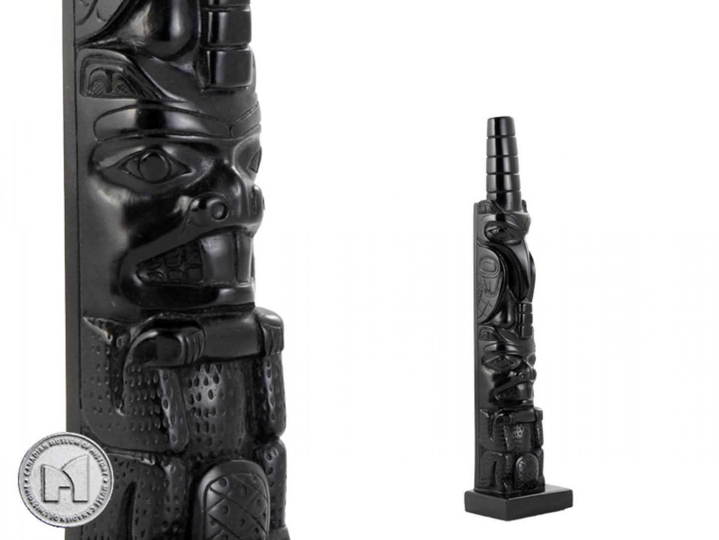 Canadian Museum of History licensed reproduction - Raven -Beaver 8.5"