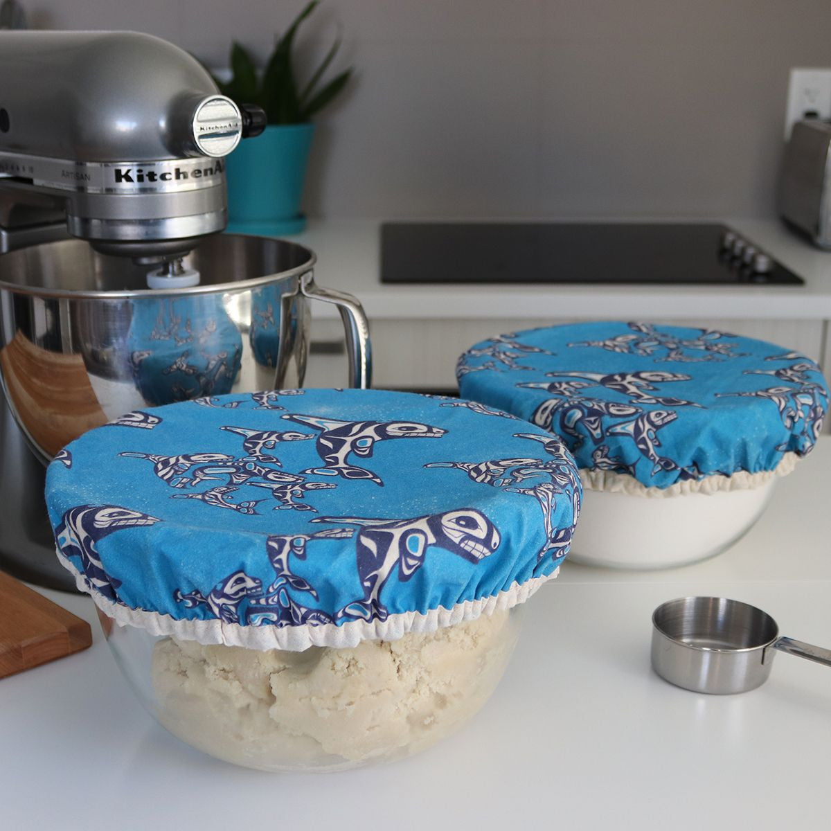 Reusable Bowl Covers - Orca Family (Set of 2)