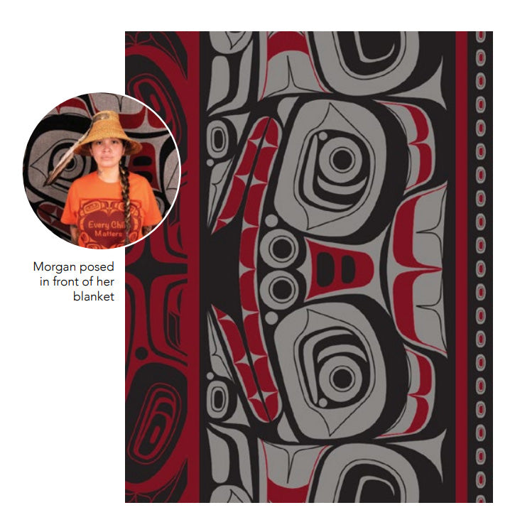 Woven Blanket - "Matriarch Bear" by Morgan Asoyuf