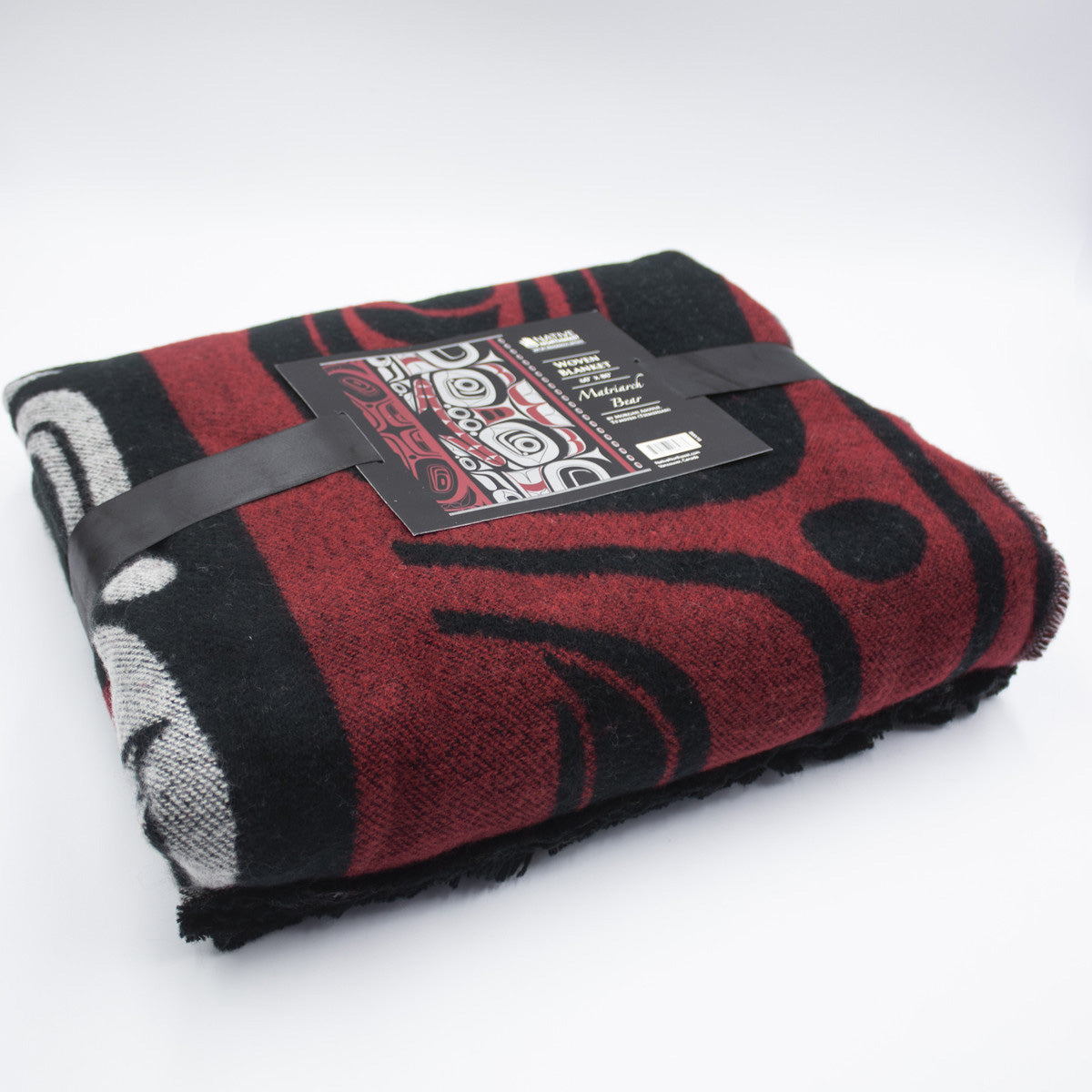 Woven Blanket - "Matriarch Bear" by Morgan Asoyuf