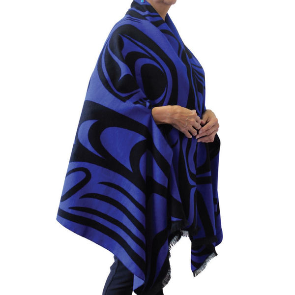 Reversible Fashion Cape - Spirit Wolf by Paul Windsor
