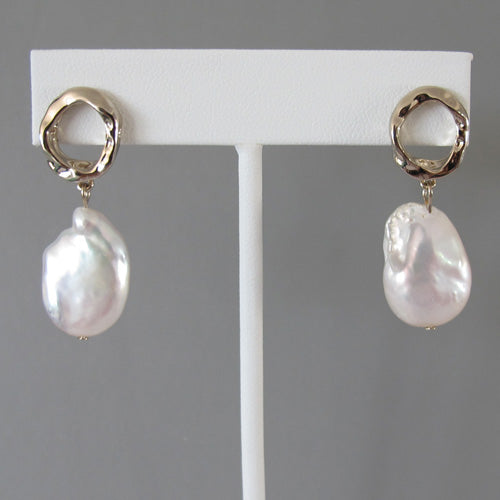 Timeless  Baroque Pearl Earrings