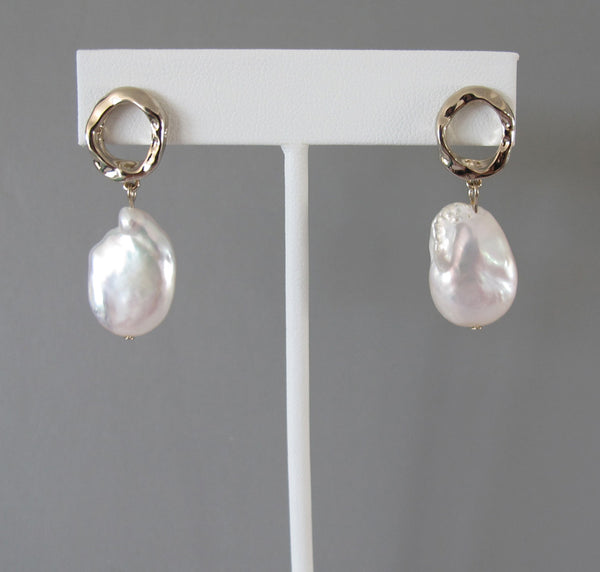 Timeless  Baroque Pearl Earrings