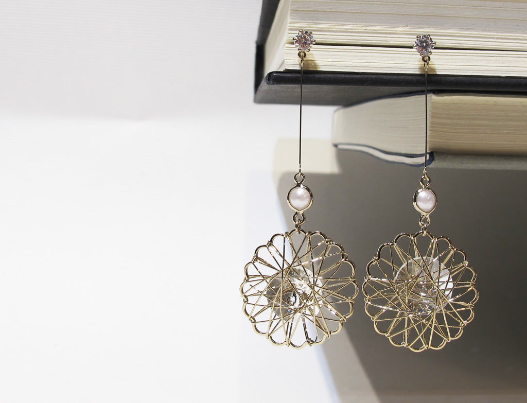 Crystal Wrap Drop Earring