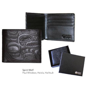 Embossed Wallet: Wolf