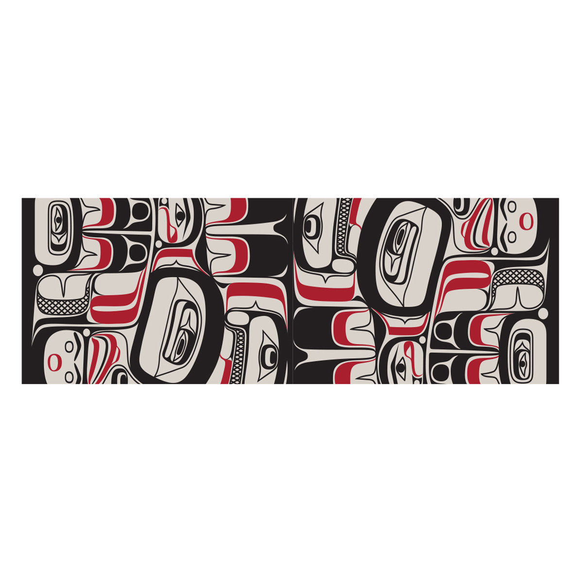 Eco Scarf - Eagle Vision by Allan Weir, Haida