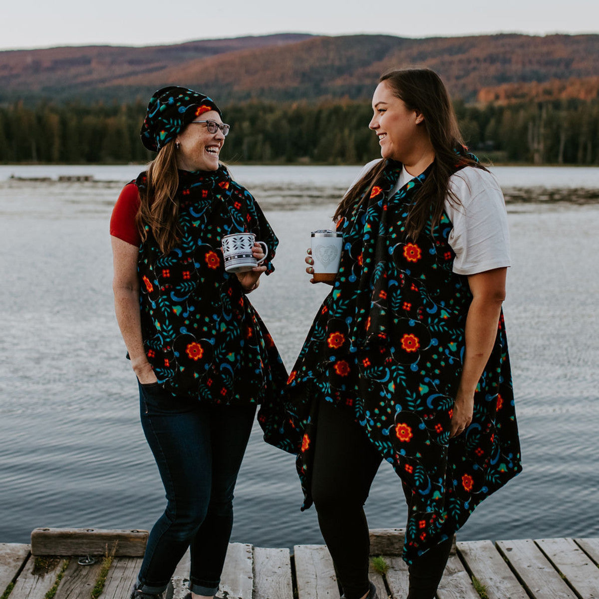 Multi-Use Fleece Cape - Honouring Our Life Givers by Sharifah Marsden