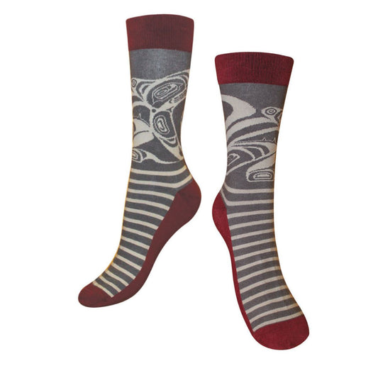 Wolf Art Socks by Trevor Angus