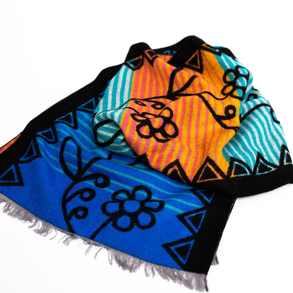 Brushed Silk Scarf - Mother Earth by Sharifah Marsden