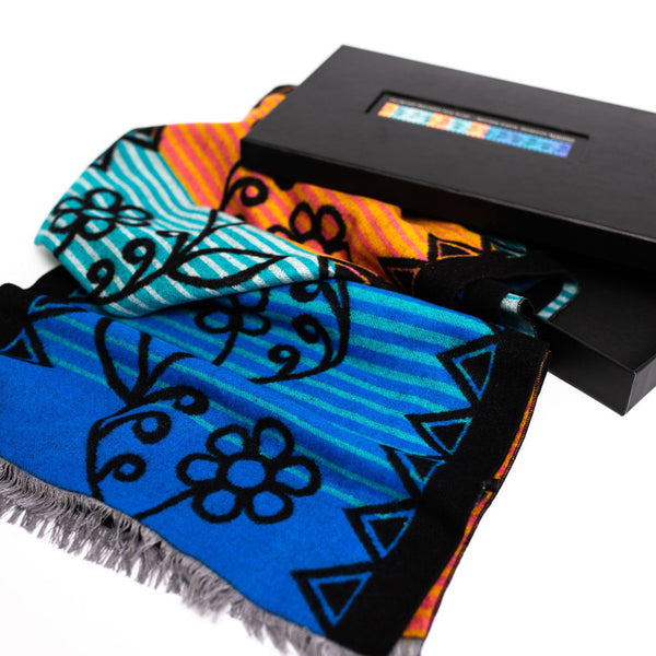 Brushed Silk Scarf - Mother Earth by Sharifah Marsden