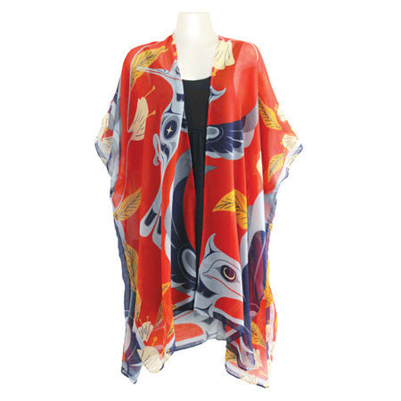 Cover-Up Kimono: Dance of the Hummingbirds