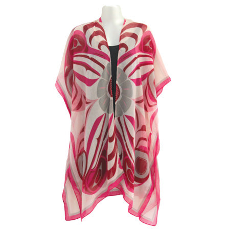 Cover-Up Kimono-Hummingbirds Gather
